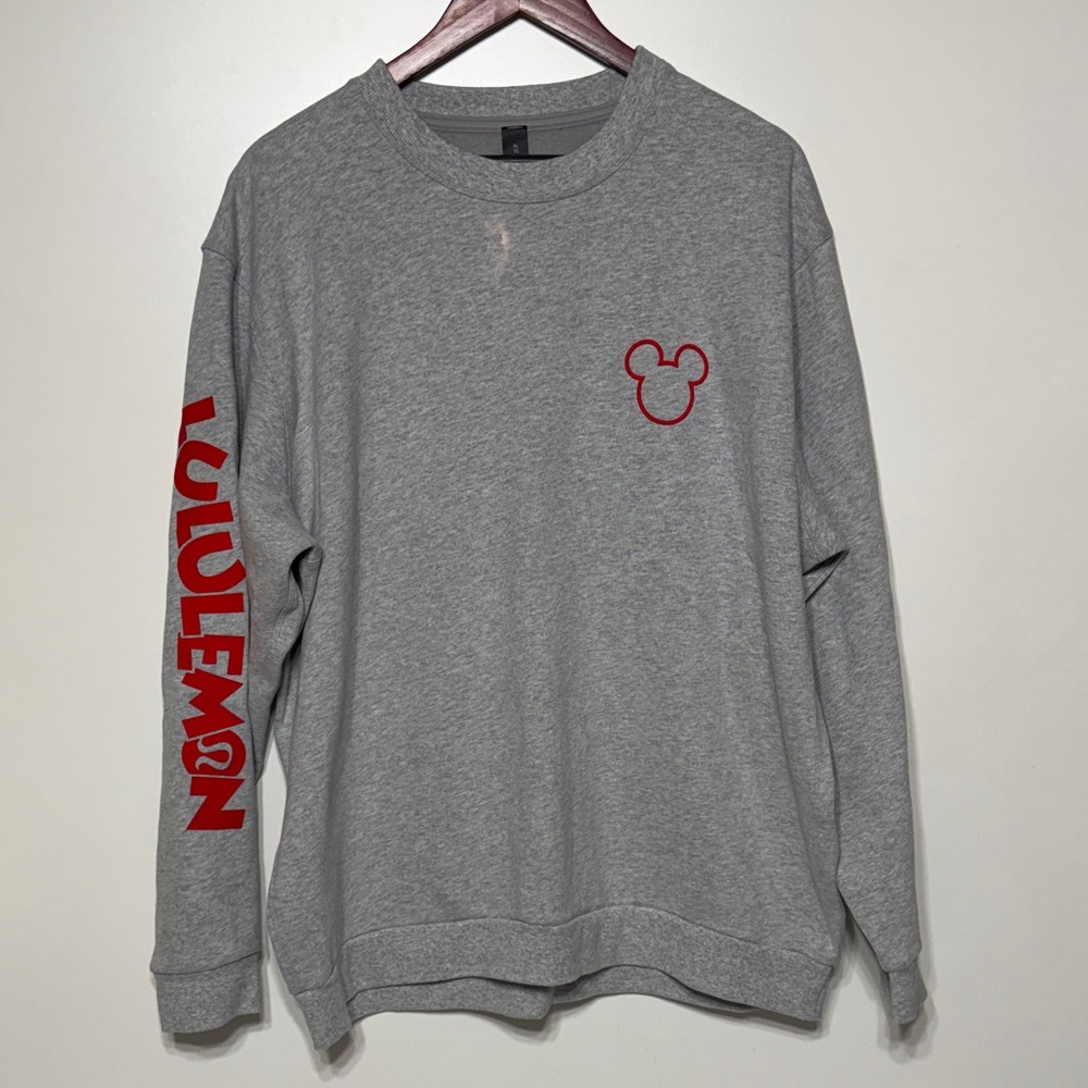 Lululemon Mickey Mouse Icon Steady Crew Sweatshirt Pullover Limited Edition